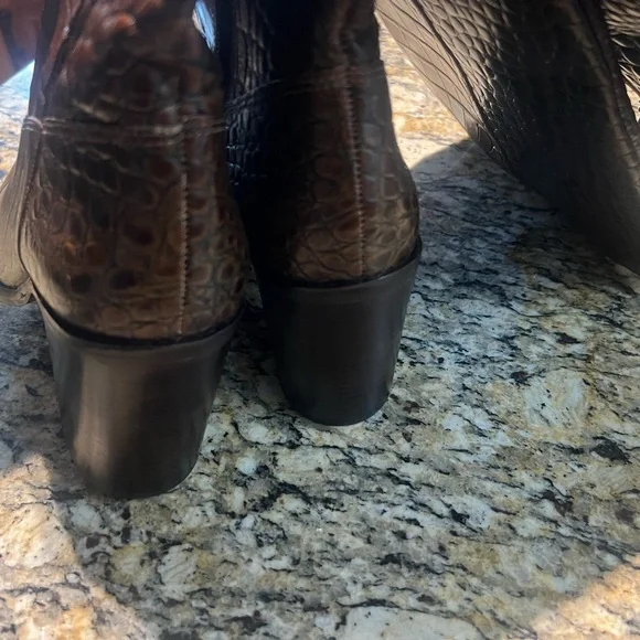 Vince Camuto x Fashion Jackson Tall Shaft Leather Boots Pearlanie - Cocoa - Picture 3 of 7